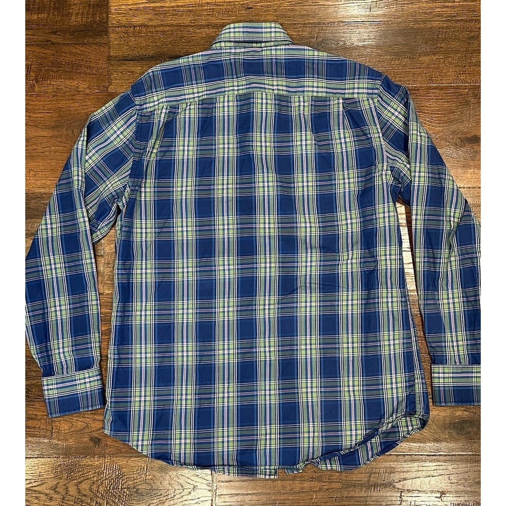 Southern Tide Button Down Shirt Mens M Blue Plaid Classic Fit Long Sleeve - Picture 8 of 8